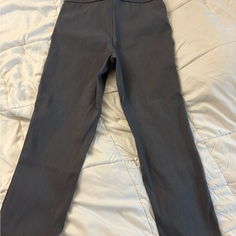 Alfred Dunner Charcoal Petite Pants - Picture 2 of 8